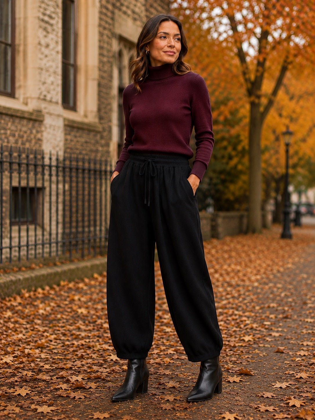 Relaxed Barrel Leg Trouser
