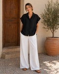 Frill Short Sleeve Blouse
