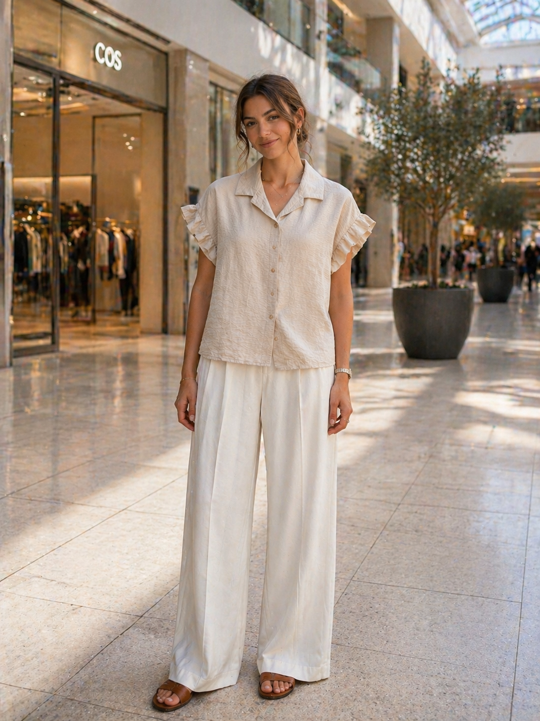 Frill Short Sleeve Blouse