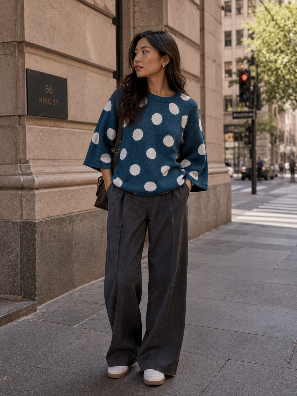 Polka Dot Knit Jumper