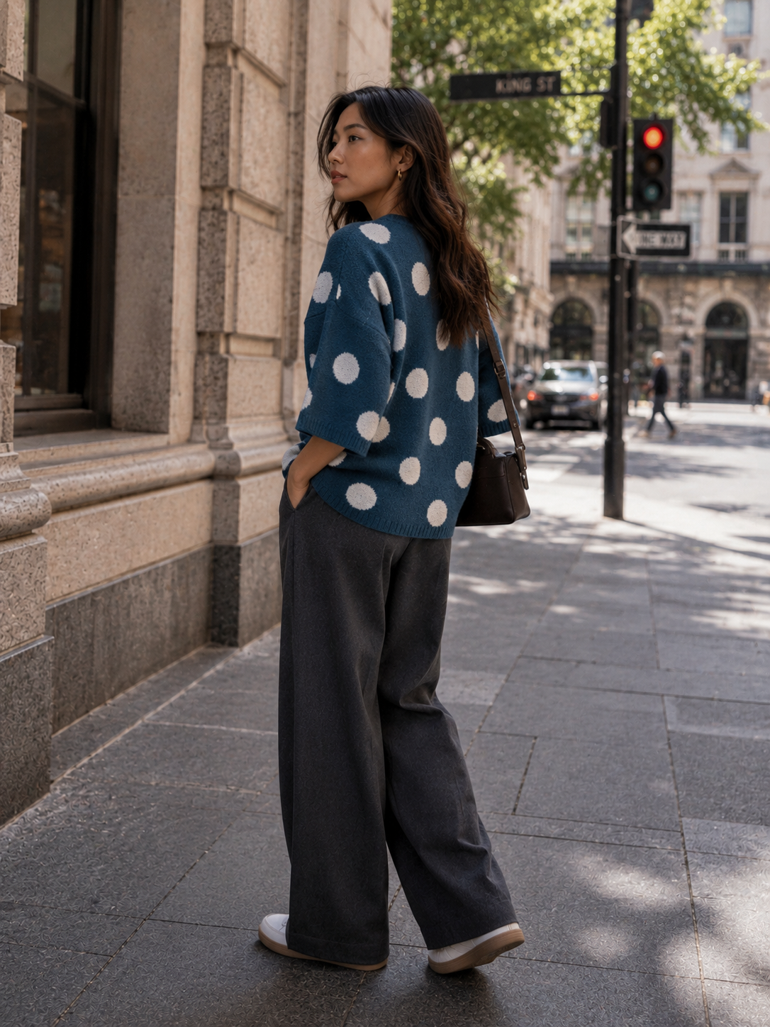 Polka Dot Knit Jumper