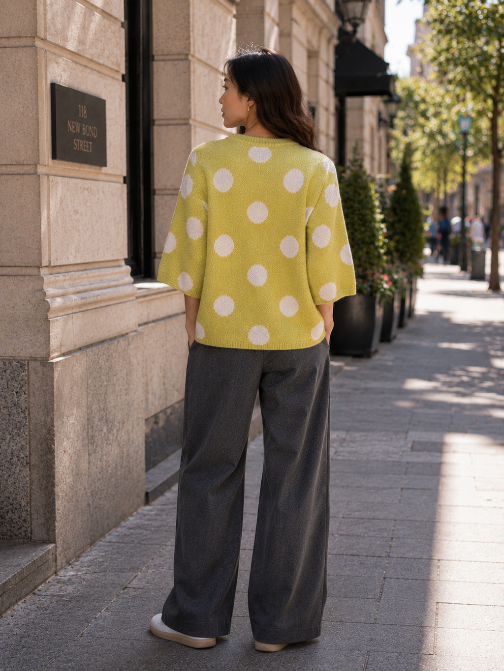 Polka Dot Knit Jumper