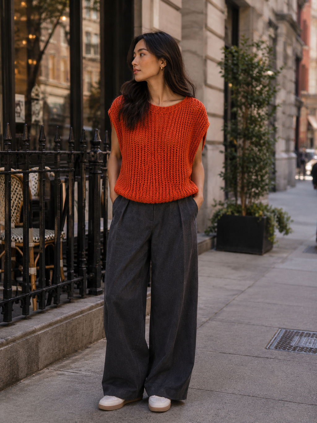 Chunky Sleeveless Jumper