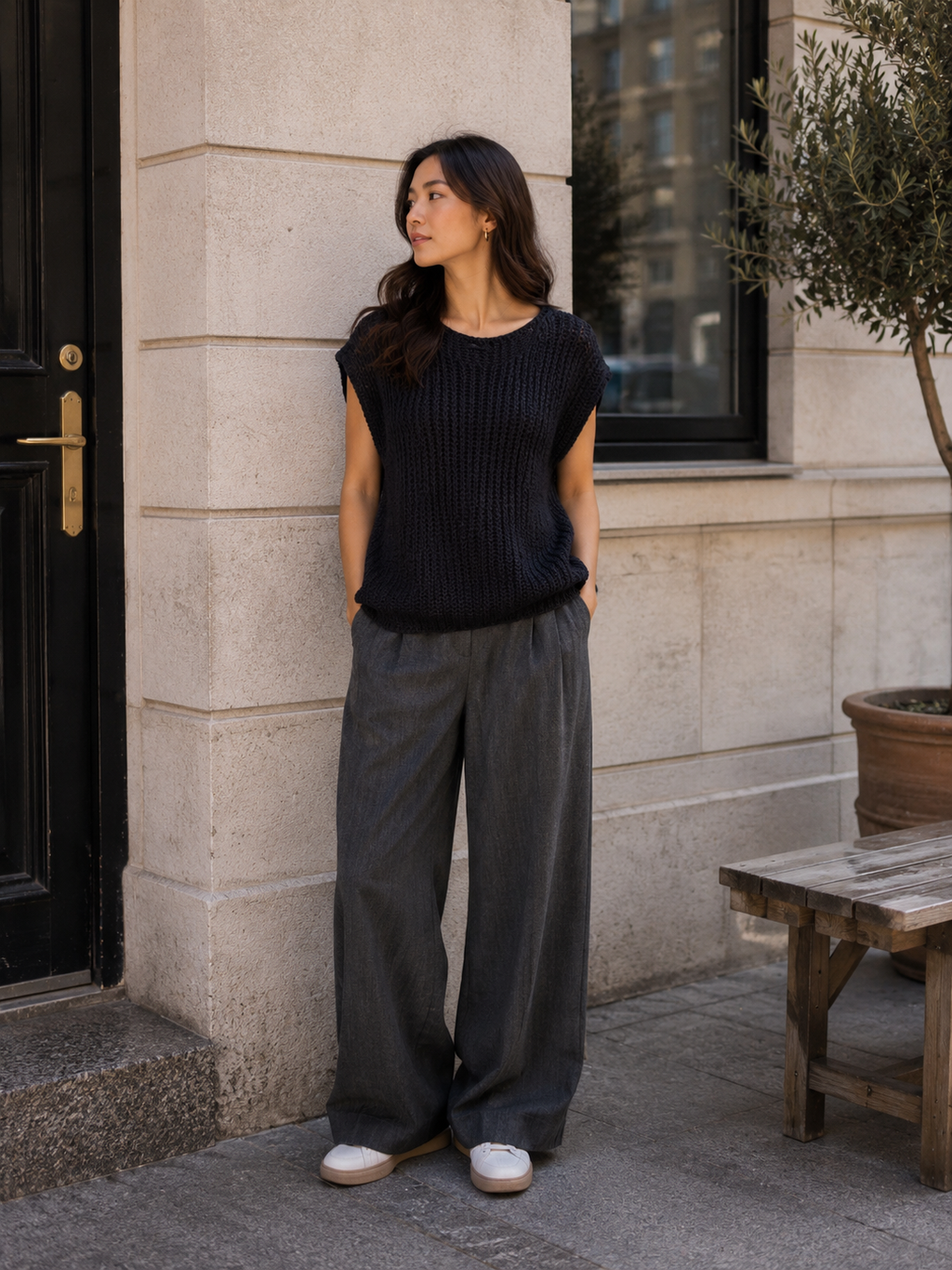 Chunky Sleeveless Jumper