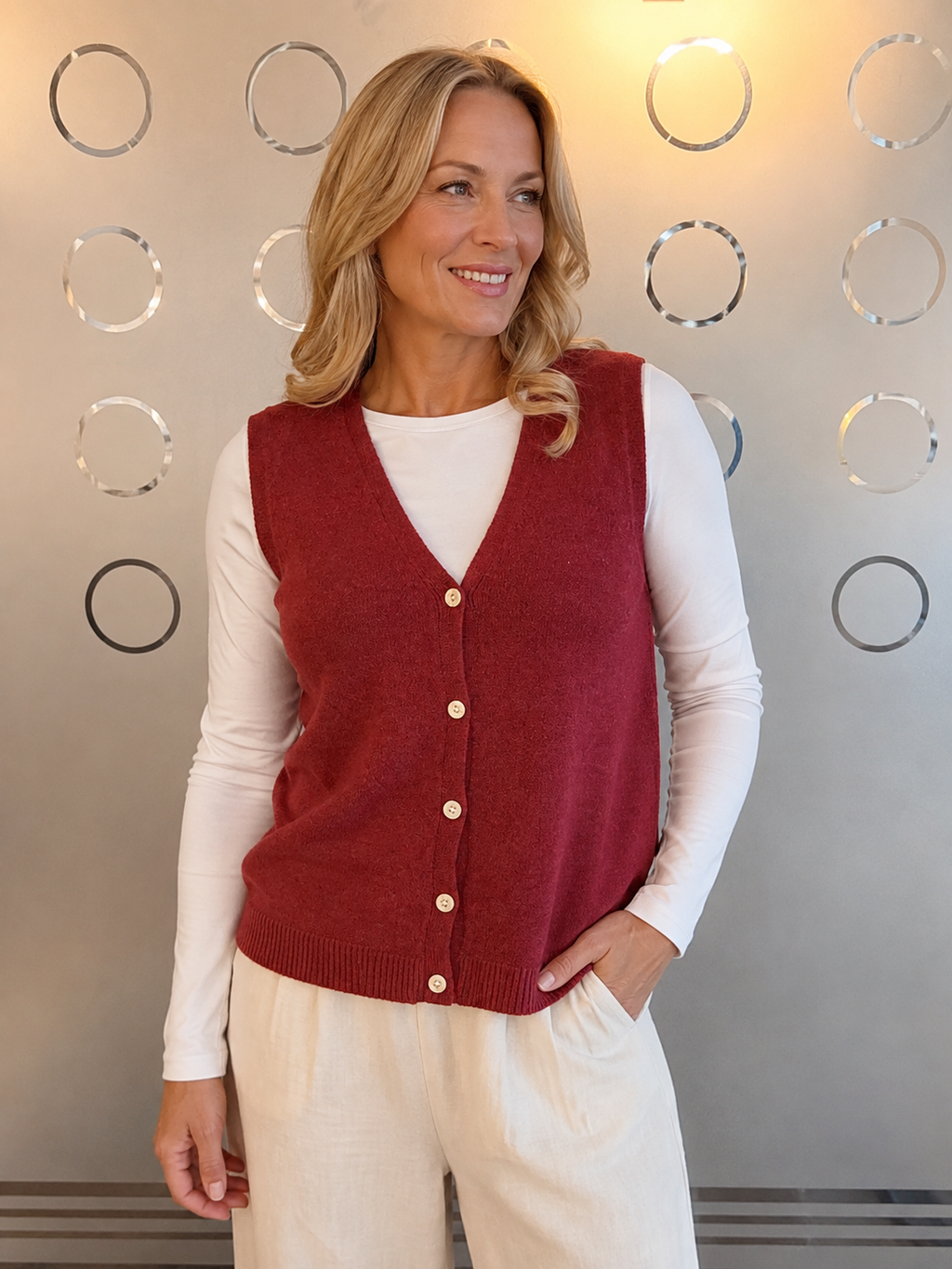 Fine Knit Waistcoat