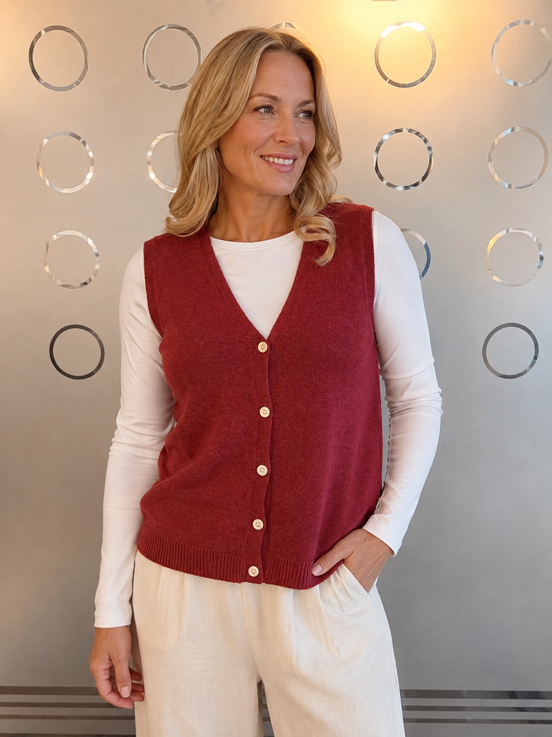 Fine Knit Waistcoat