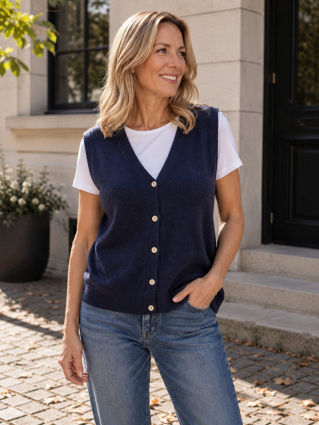 Fine Knit Waistcoat