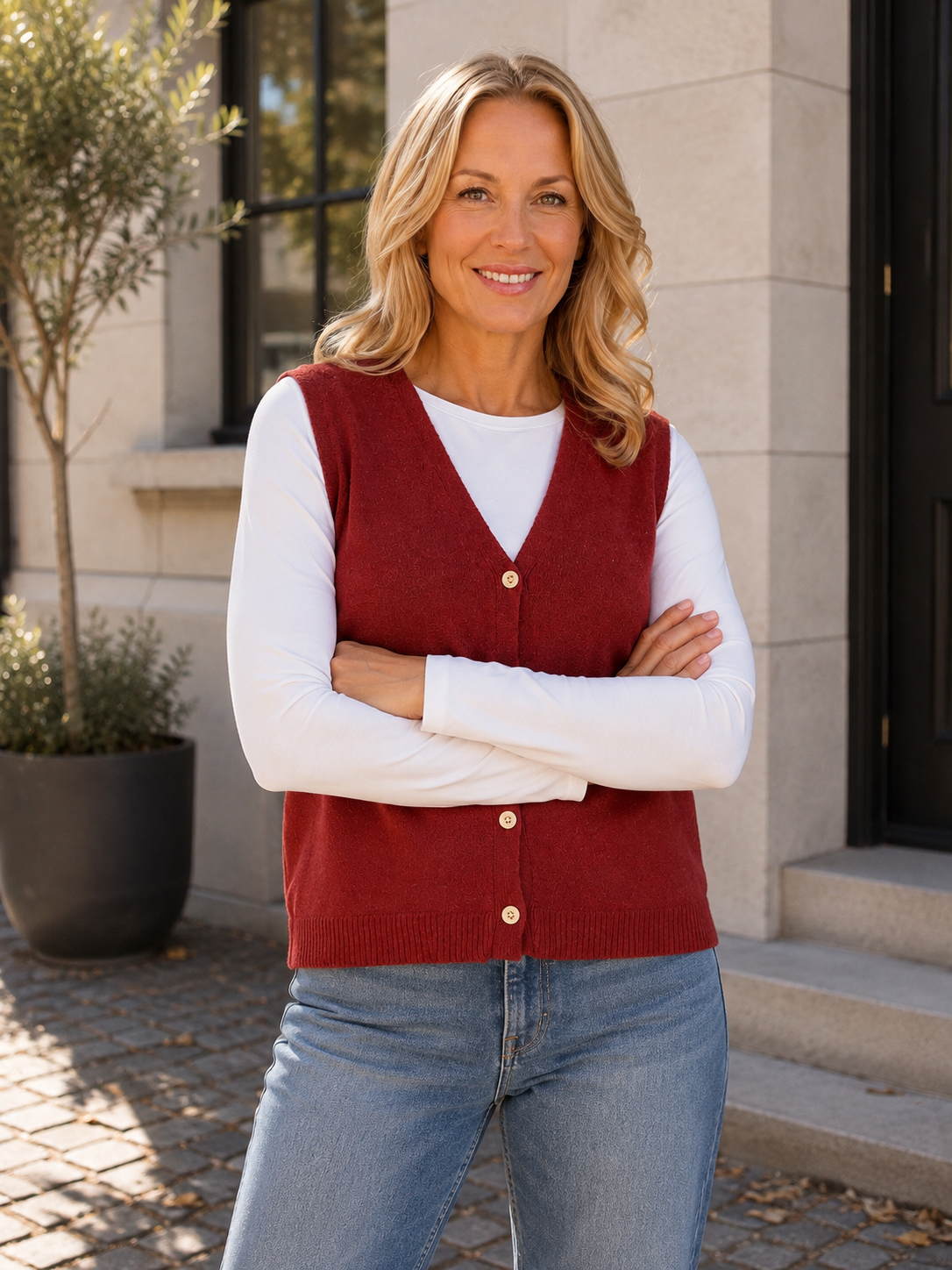 Fine Knit Waistcoat