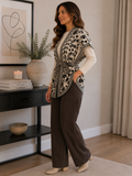 Monochrome Floral Tie Cardigan