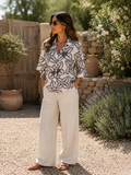 NEW IN! Tropical Bloom Batwing Cotton Blouse