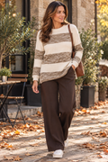Horizontal Stripe Block Jumper