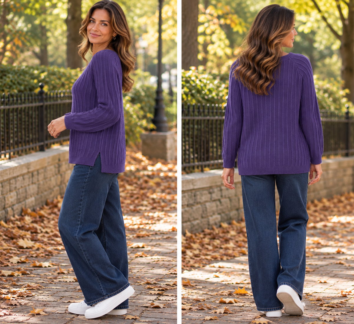 Square Neck Pattern Jumper