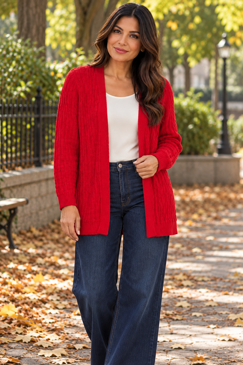 BasketWeave Cardigan