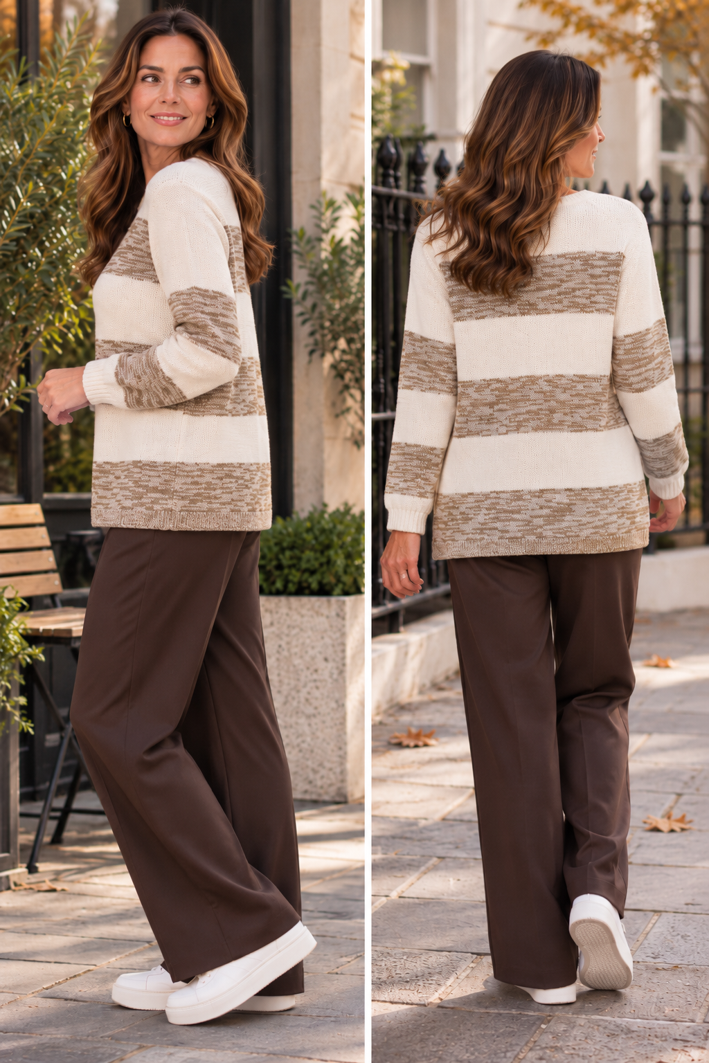 Horizontal Stripe Block Jumper