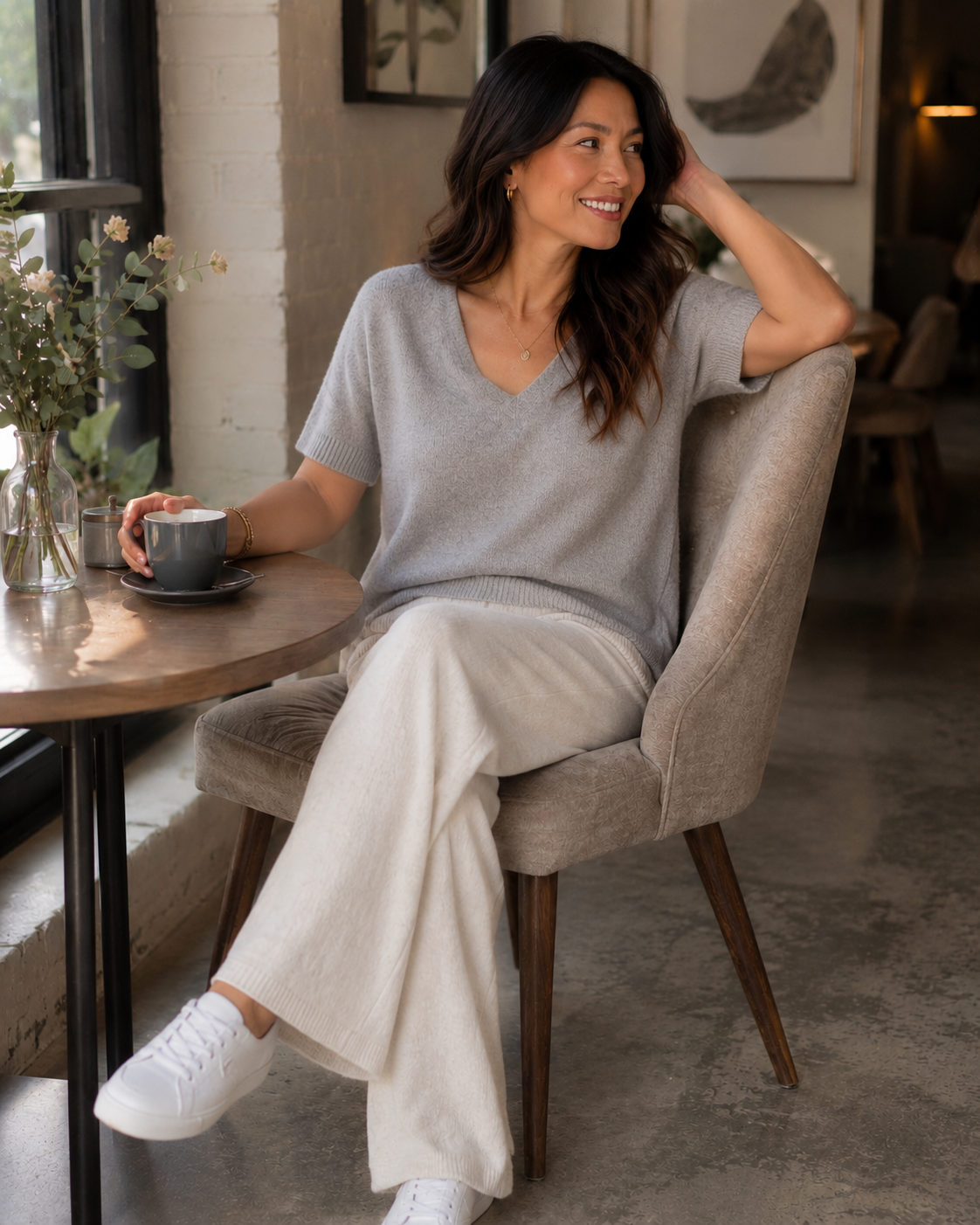 V neck Soft Knit Jumper