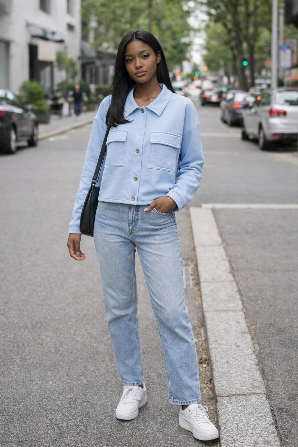Collar Jacket with Pockets