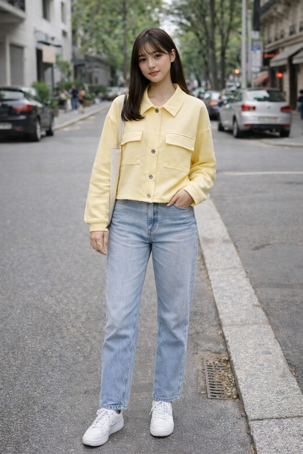 Collar Jacket with Pockets