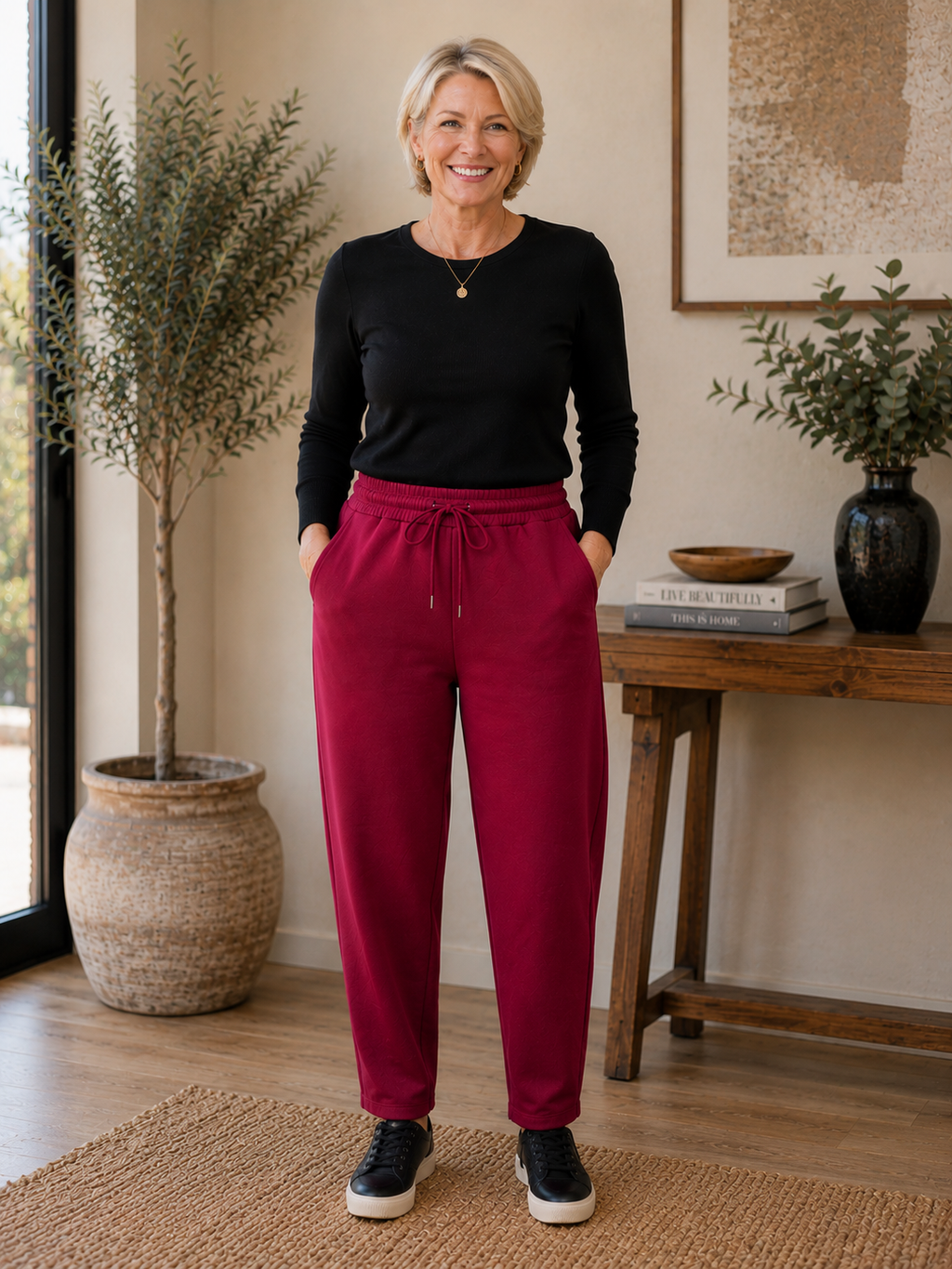 Relaxed Barrel Leg Trouser