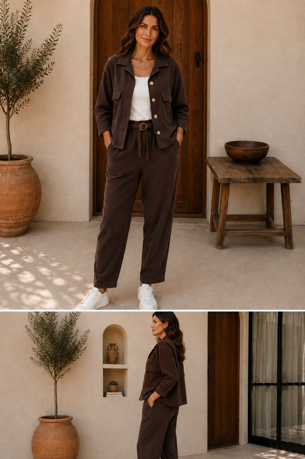 Button Front Utility Jacket