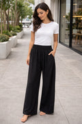 Shirred Waist Paperbag Trouser