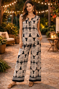 Tropical Leaf Print Coord