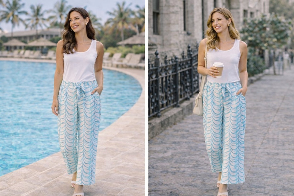 Elasticated Waist Flowy Trouser