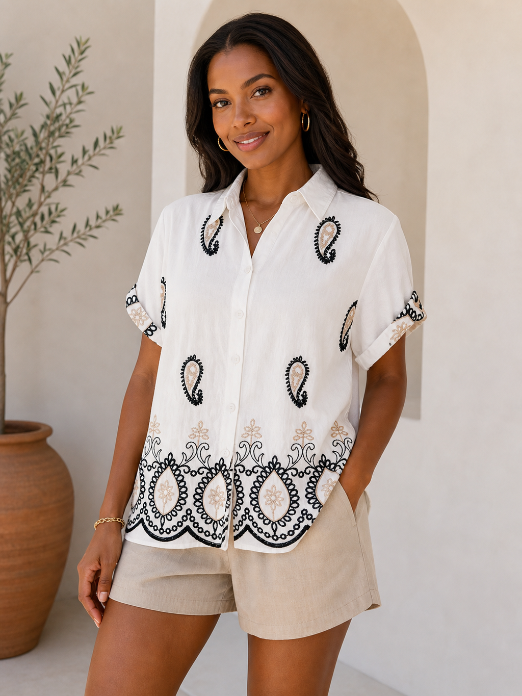 Paisley Short Sleeve Shirt