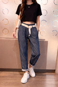Denim Look Trouser with Belt