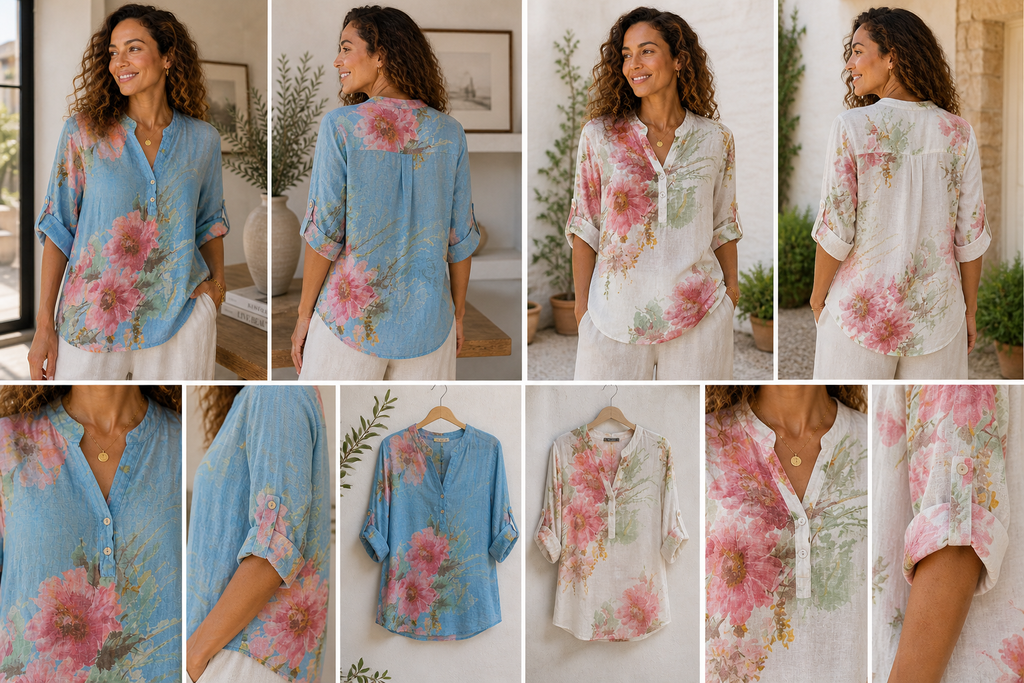 Pastel Flower Pattern Top