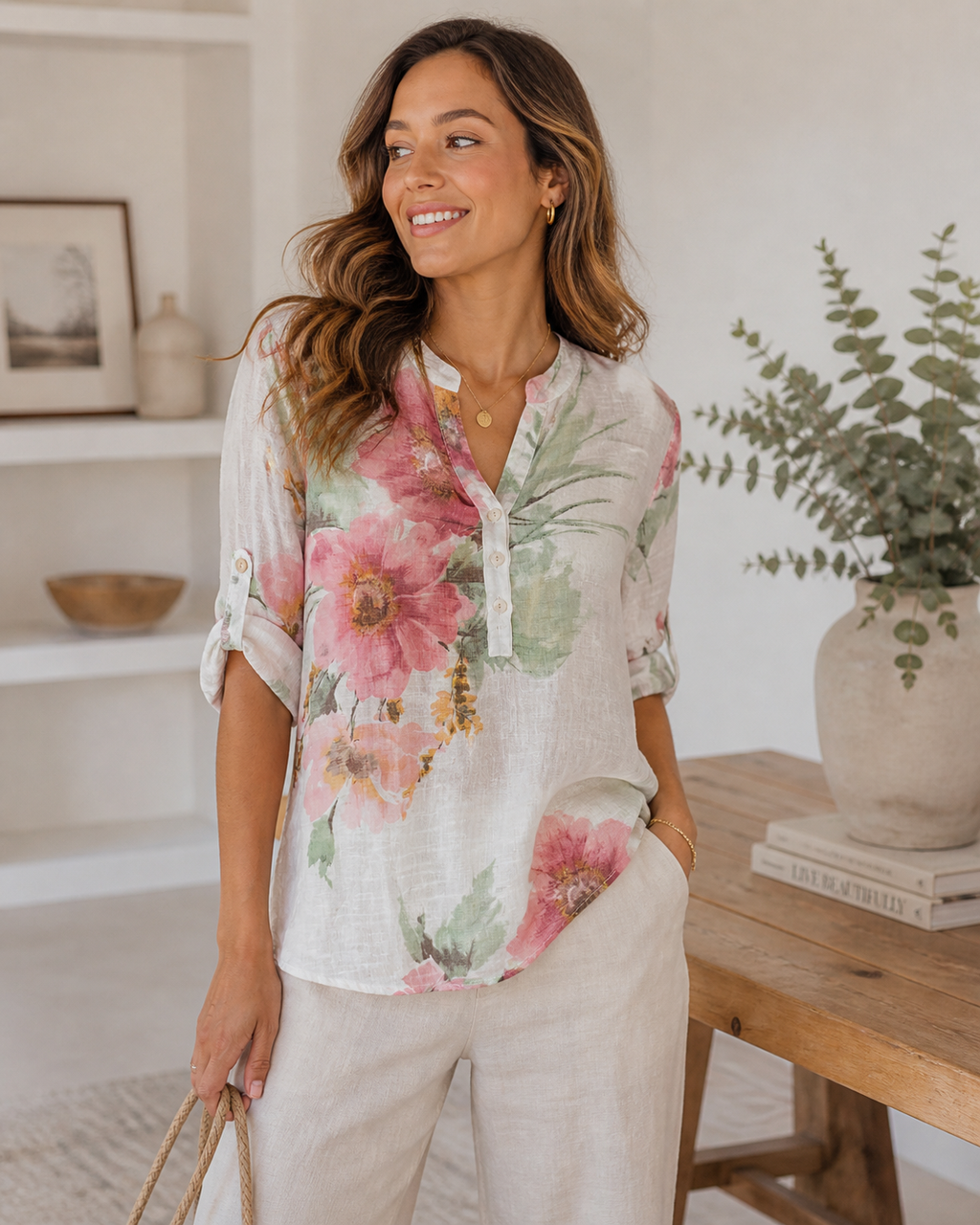 Pastel Flower Pattern Top